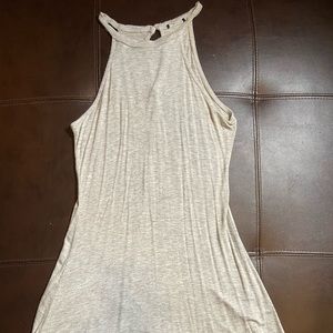 Gray flowy dress